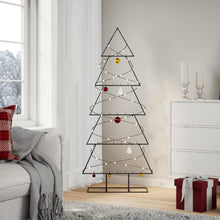 Kerstdecoratie Kerstboom Metaal Zwart 150 cm
