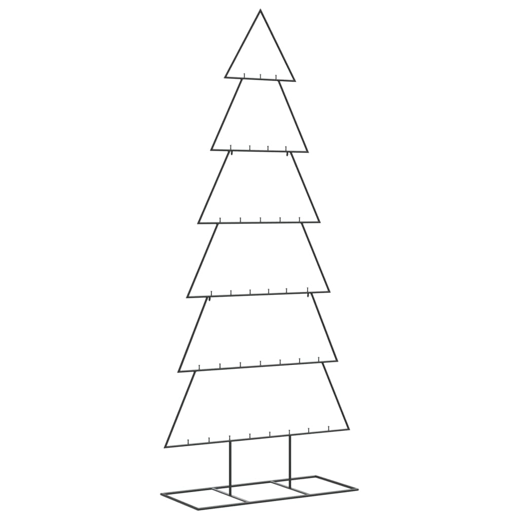 Kerstdecoratie Kerstboom Metaal Zwart 180 cm