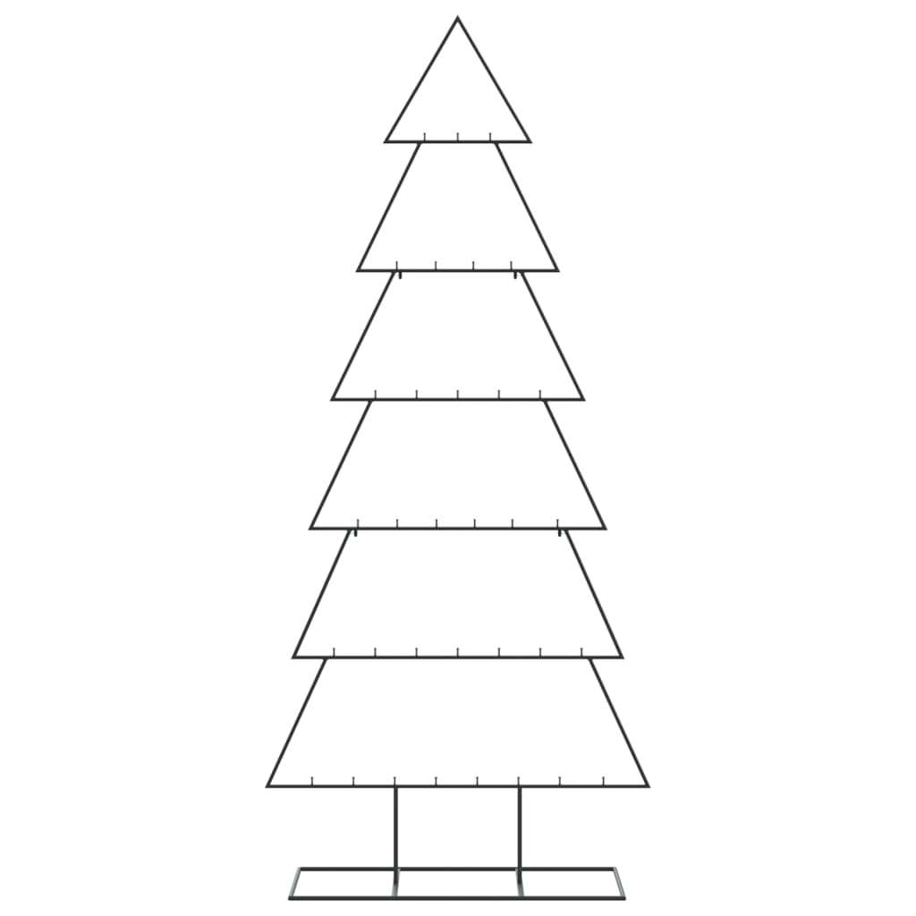 Kerstdecoratie Kerstboom Metaal Zwart 180 cm