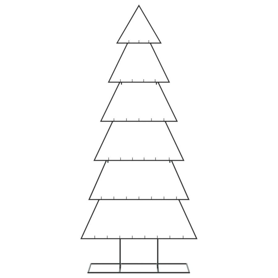 Kerstdecoratie Kerstboom Metaal Zwart 180 cm