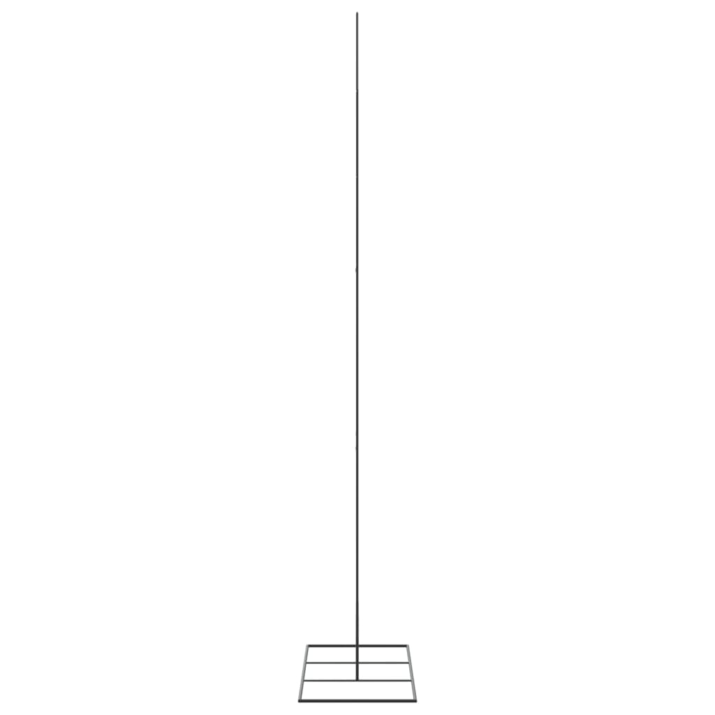 Kerstdecoratie kerstboom 210 cm metaal zwart