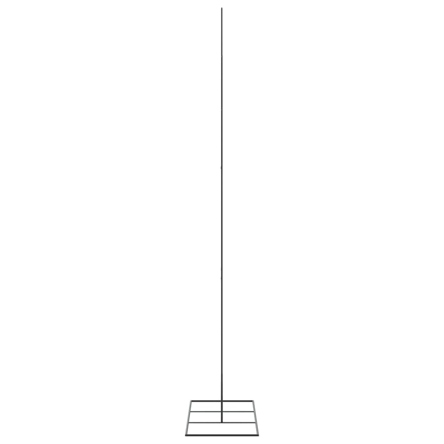 Kerstdecoratie kerstboom 210 cm metaal zwart