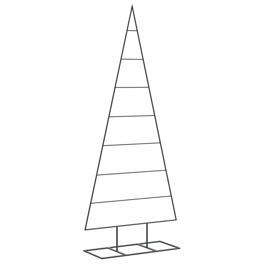 Kerstdecoratie kerstboom 150 cm metaal zwart