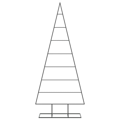 Kerstdecoratie kerstboom 150 cm metaal zwart