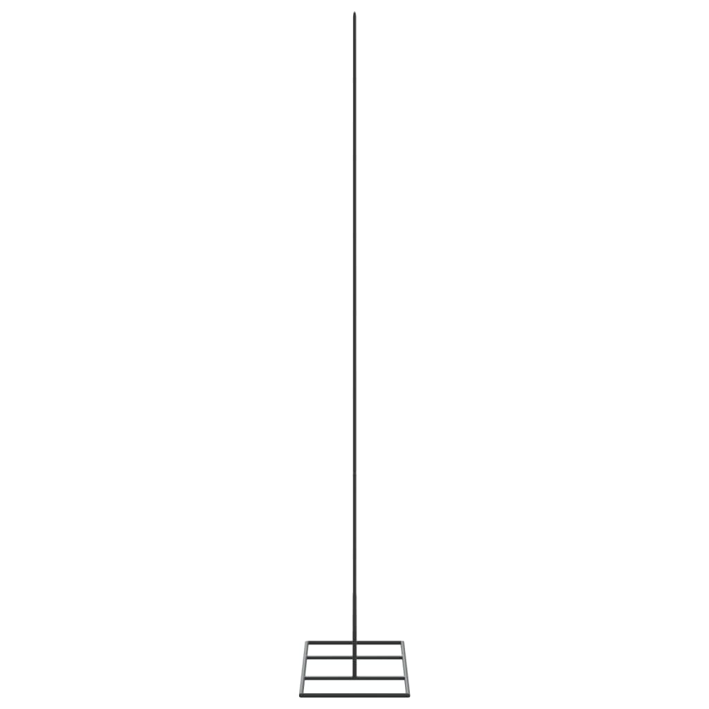 Kerstdecoratie kerstboom 150 cm metaal zwart