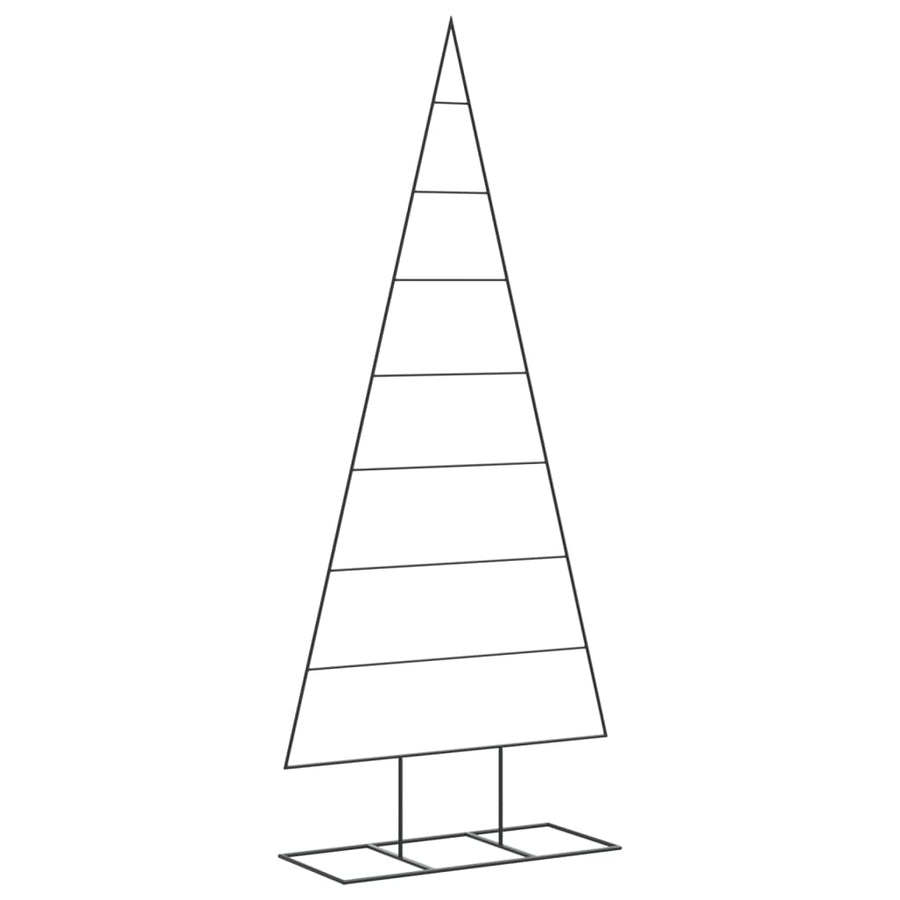 Kerstdecoratie kerstboom 180 cm metaal zwart