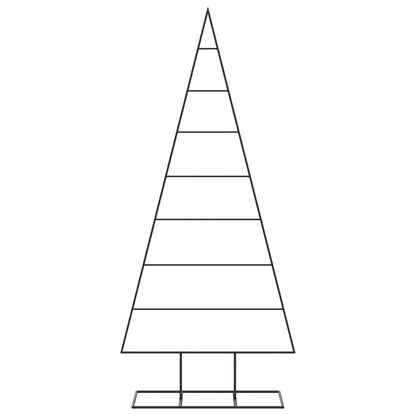Kerstdecoratie kerstboom 180 cm metaal zwart