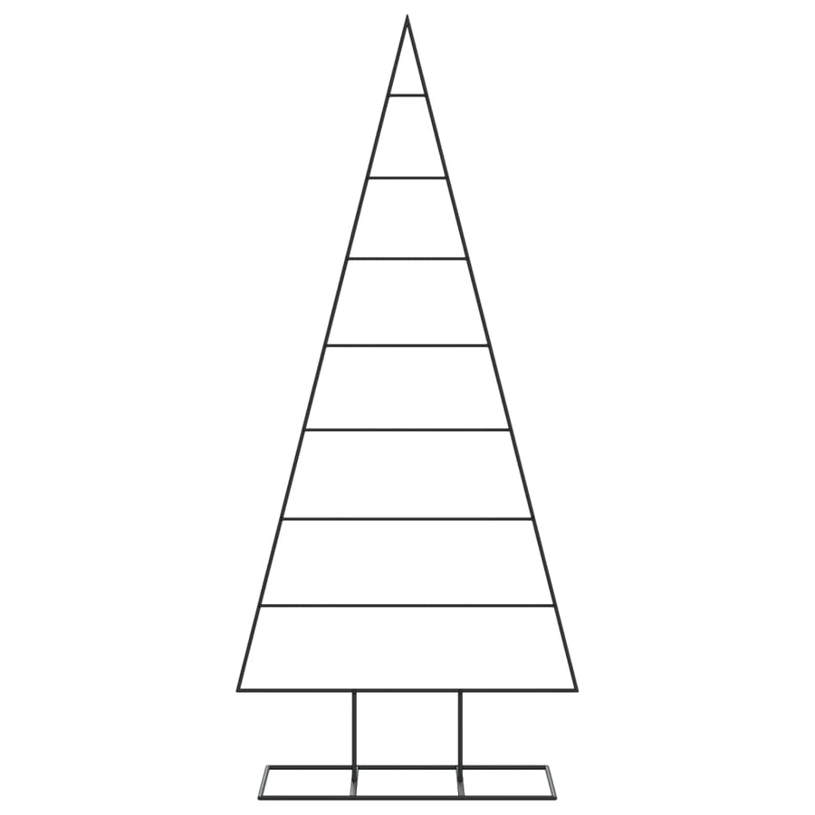 Kerstdecoratie kerstboom 180 cm metaal zwart