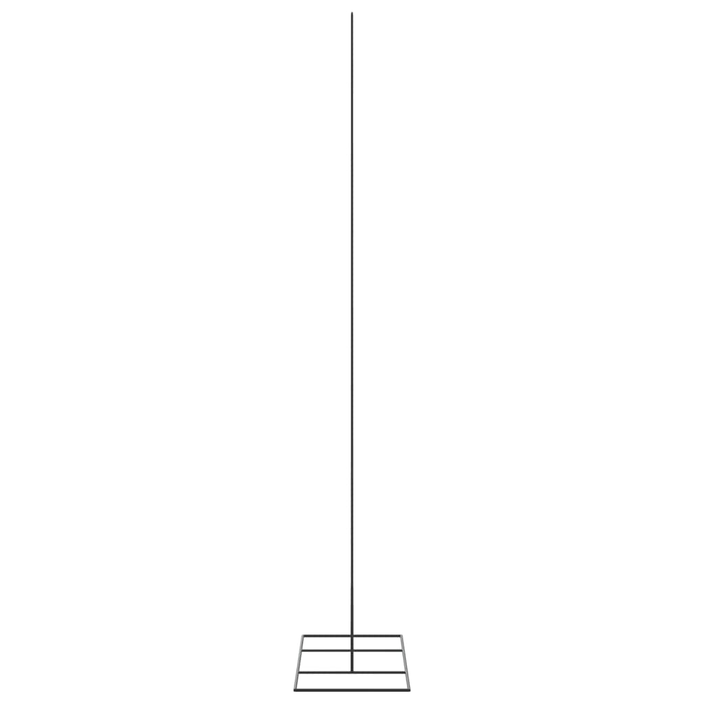 Kerstdecoratie kerstboom 180 cm metaal zwart