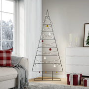 Kerstboom 180 cm metaal zwart