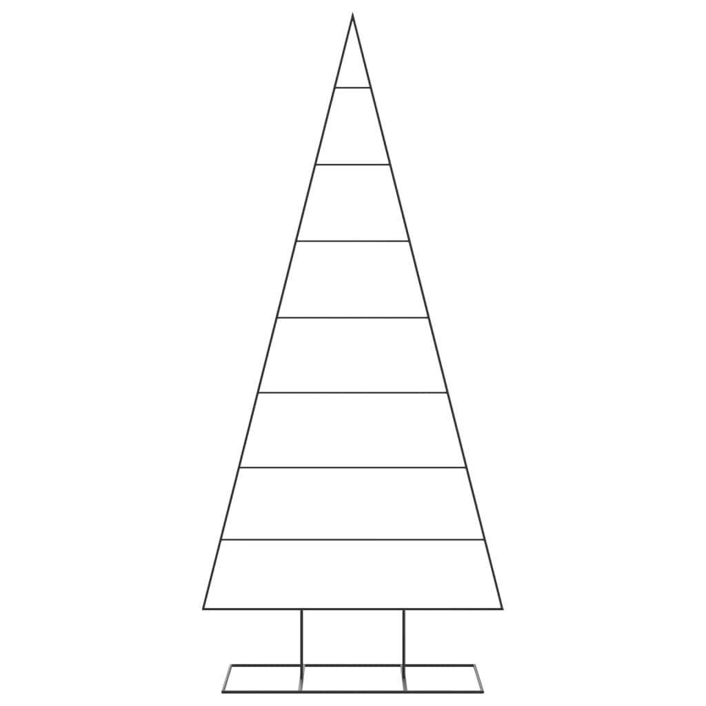 Kerstdecoratie Kerstboom Metaal Zwart 210 cm