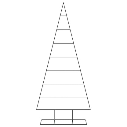 Kerstdecoratie Kerstboom Metaal Zwart 210 cm