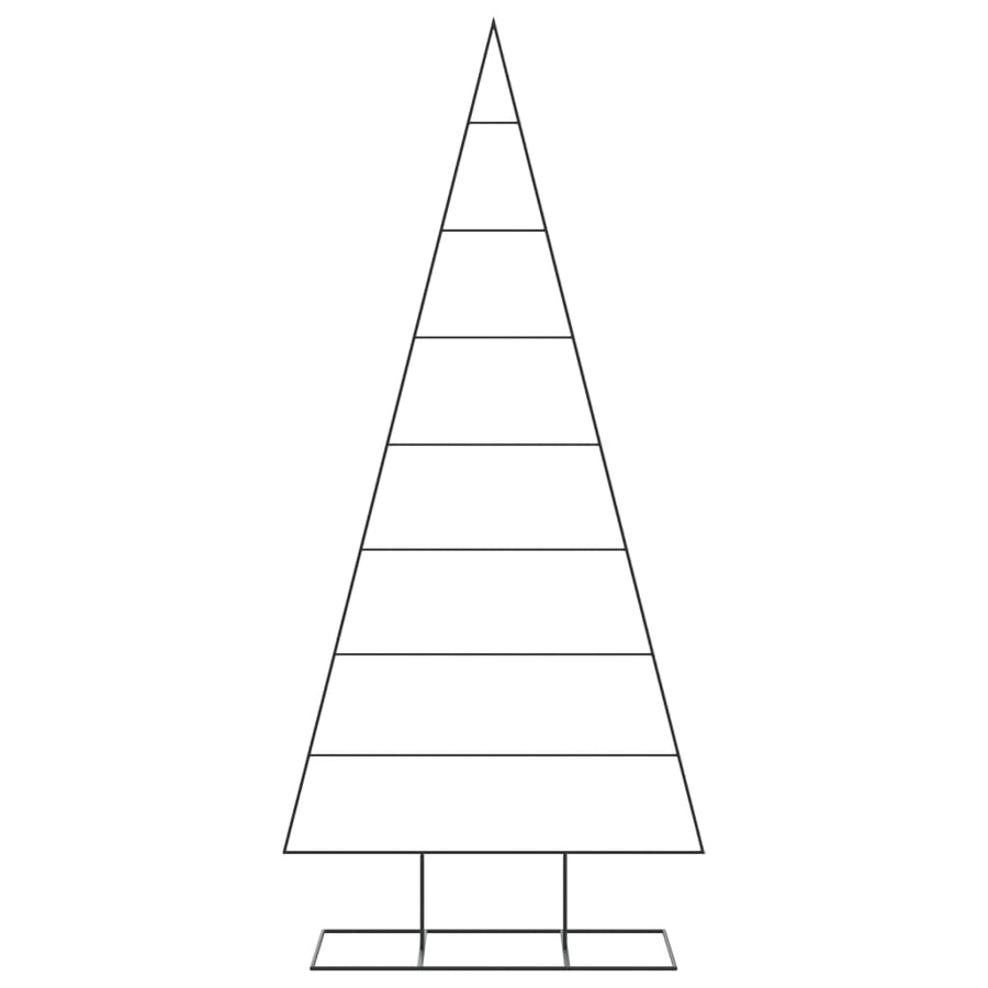 Kerstdecoratie Kerstboom Metaal Zwart 210 cm