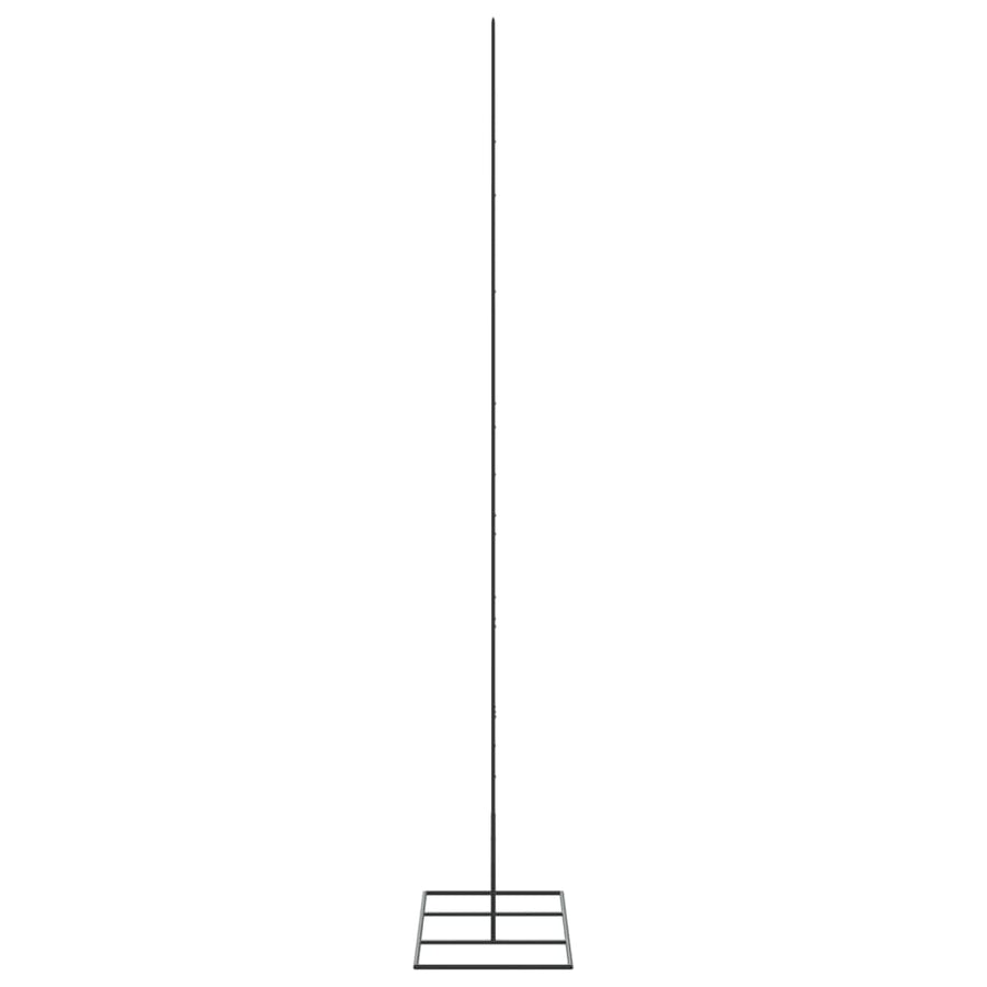 Kerstdecoratie kerstboom 180 cm metaal zwart