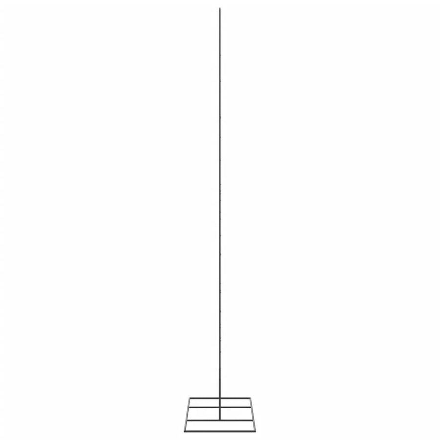 Kerstdecoratie kerstboom 210 cm metaal zwart