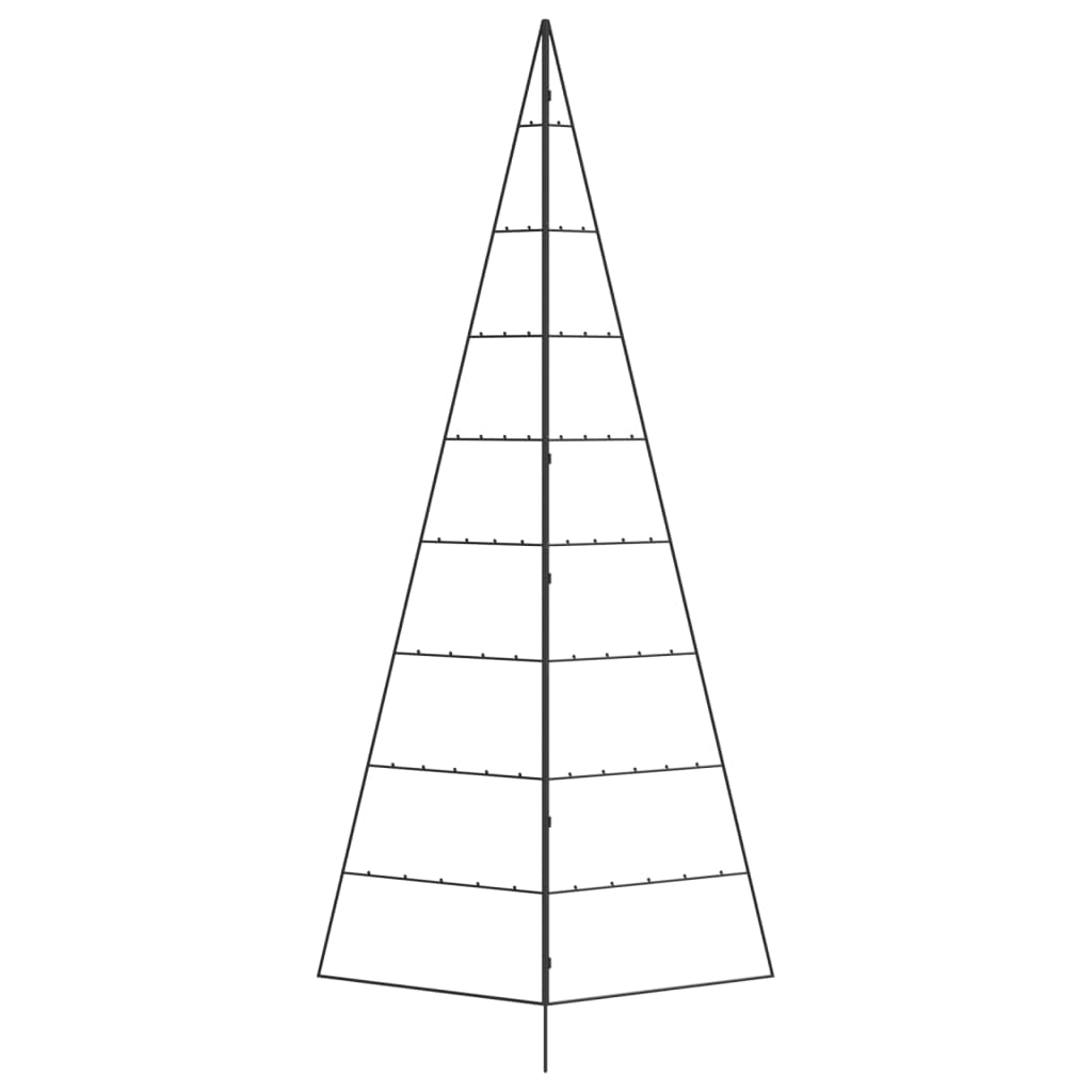 Kerstdecoratie Kerstboom Metaal Zwart 210 cm