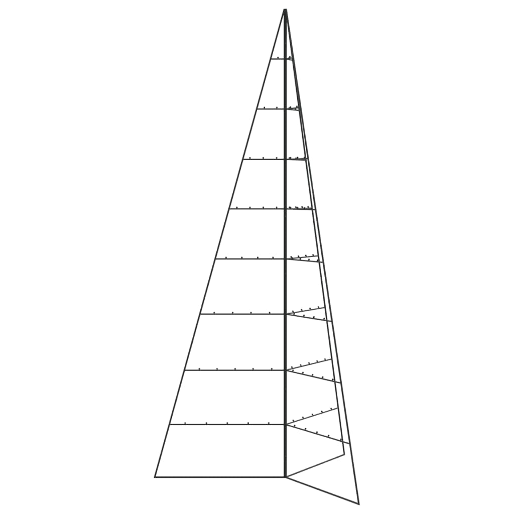 Kerstdecoratie Kerstboom Metaal Zwart 210 cm
