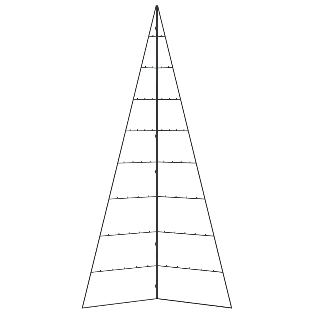 Kerstdecoratie Kerstboom Metaal Zwart 210 cm