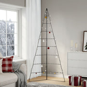 Kerstboom frame 210 cm metaal zwart 117x71 cm