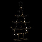 Kerstdecoratie kerstboom 105 cm metaal zwart