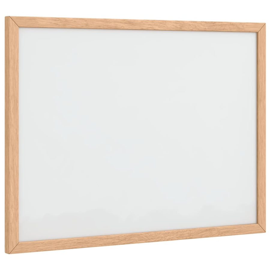 Magnetisch whiteboard met massief grenenhouten frame 40x30 cm