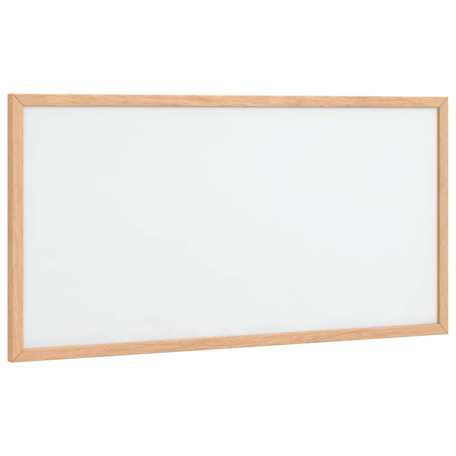 Magnetisch whiteboard met massief grenenhouten frame 60x30 cm