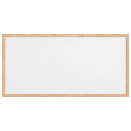 Magnetisch whiteboard met massief grenenhouten frame 60x30 cm