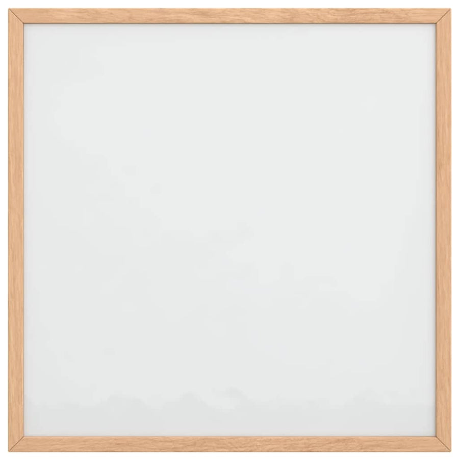 Magnetisch whiteboard met massief grenenhouten frame 40x40 cm