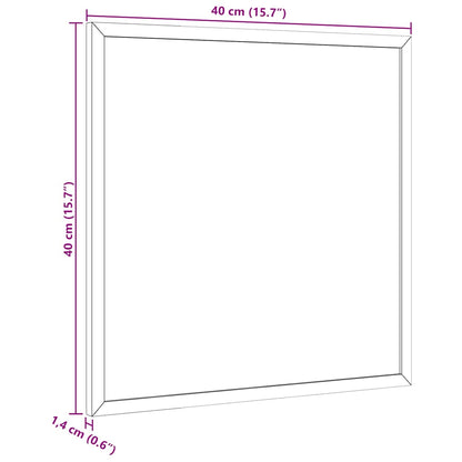 Magnetisch whiteboard met massief grenenhouten frame 40x40 cm