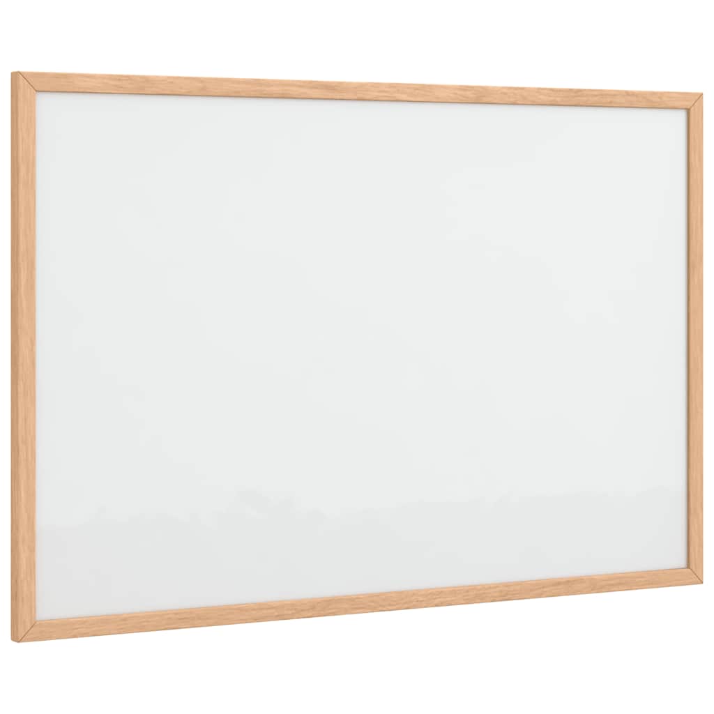 Magnetisch whiteboard met massief grenenhouten frame 60x40 cm