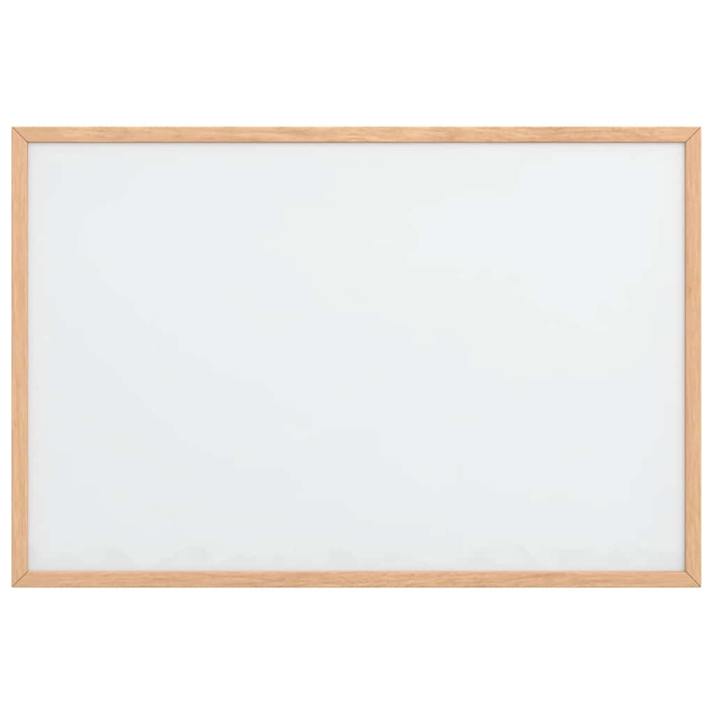 Magnetisch whiteboard met massief grenenhouten frame 60x40 cm