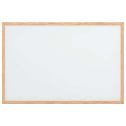 Magnetisch whiteboard met massief grenenhouten frame 60x40 cm