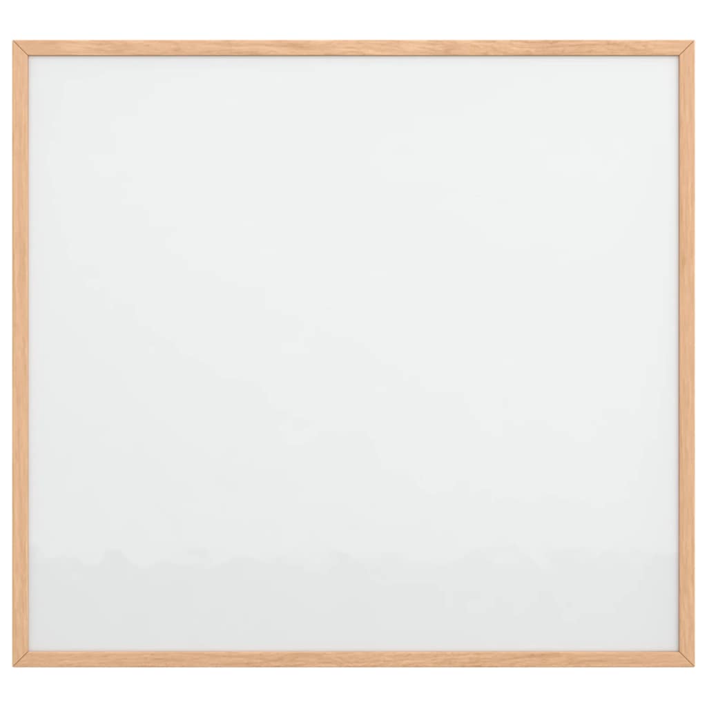 Magnetisch whiteboard met massief grenenhouten frame 60x55 cm