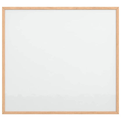 Magnetisch whiteboard met massief grenenhouten frame 60x55 cm