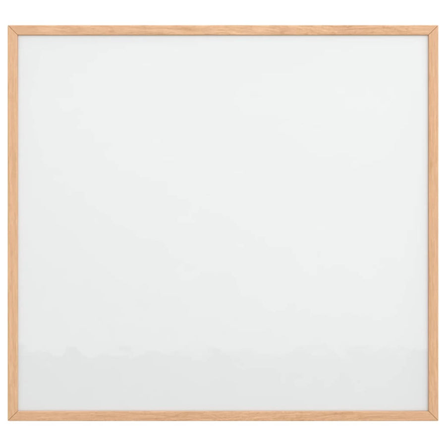 Magnetisch whiteboard met massief grenenhouten frame 60x55 cm
