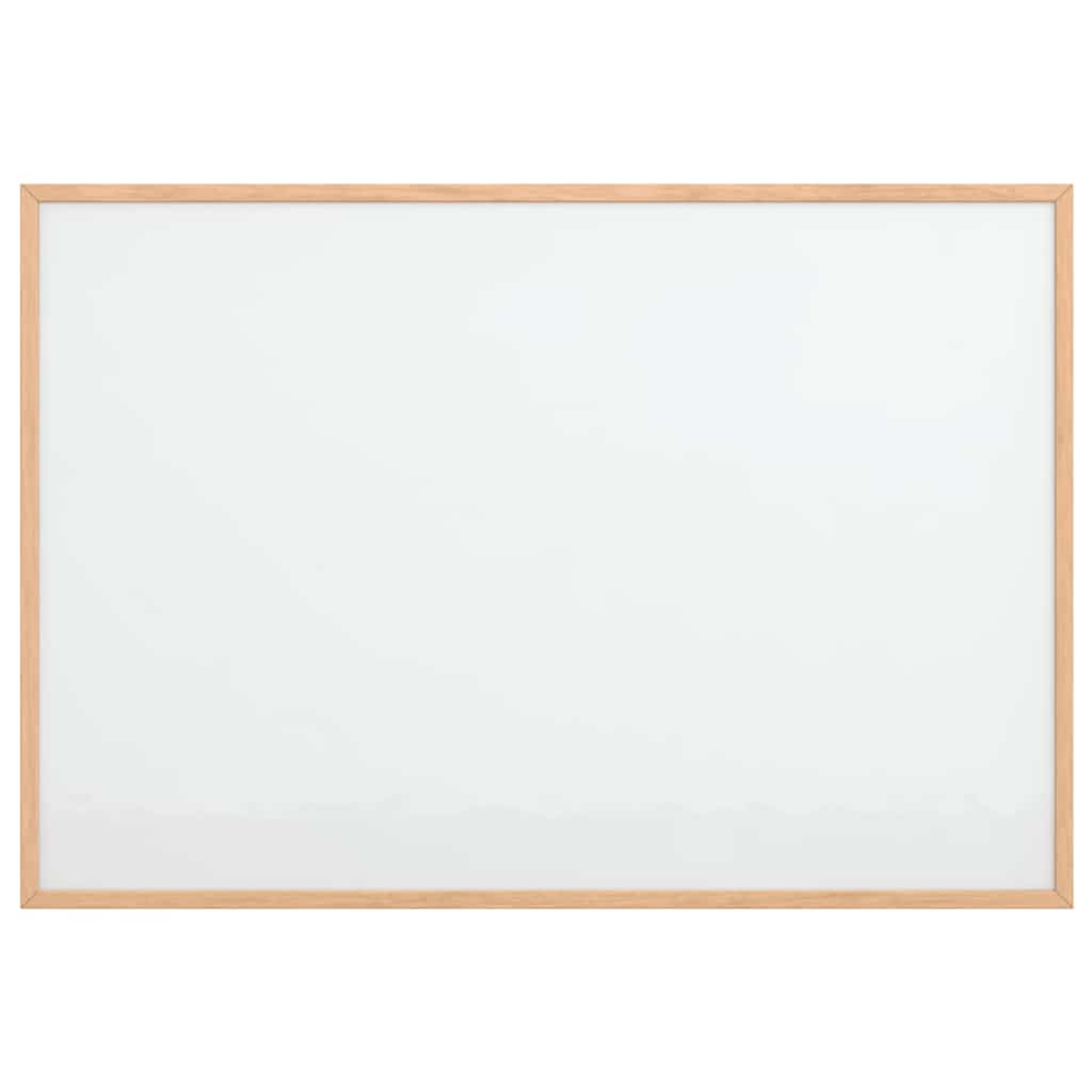 Magnetisch whiteboard met massief grenenhouten frame 80x55 cm
