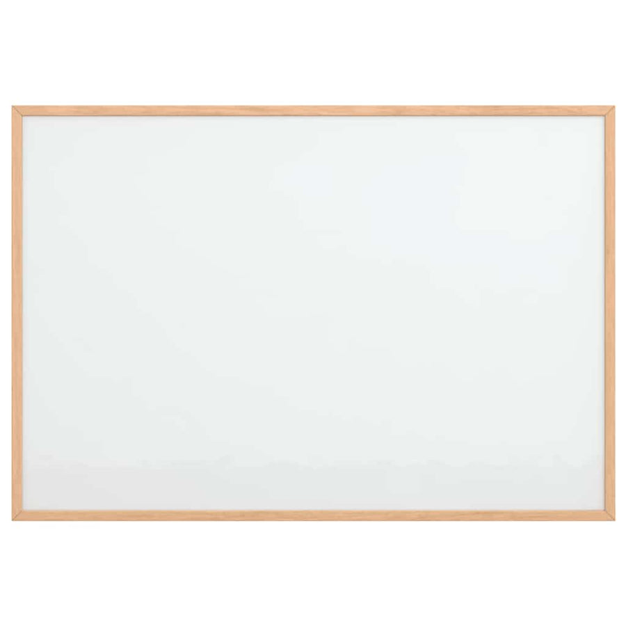 Magnetisch whiteboard met massief grenenhouten frame 80x55 cm