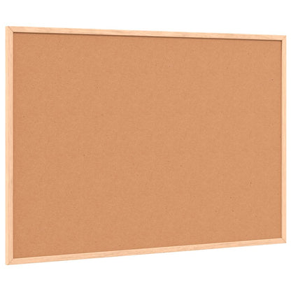 Magnetisch whiteboard met massief grenenhouten frame 80x55 cm