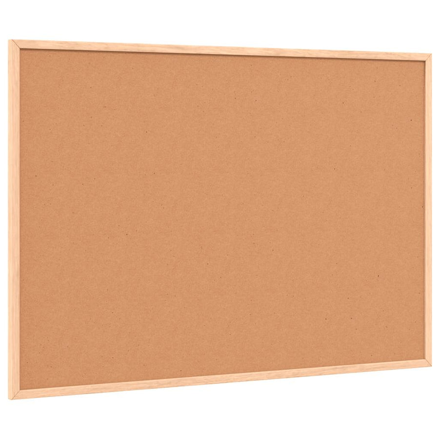 Magnetisch whiteboard met massief grenenhouten frame 80x55 cm