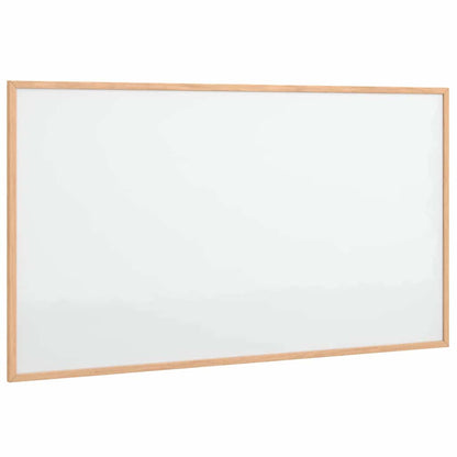 Magnetisch whiteboard met massief grenenhouten frame 100x55 cm