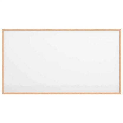 Magnetisch whiteboard met massief grenenhouten frame 100x55 cm