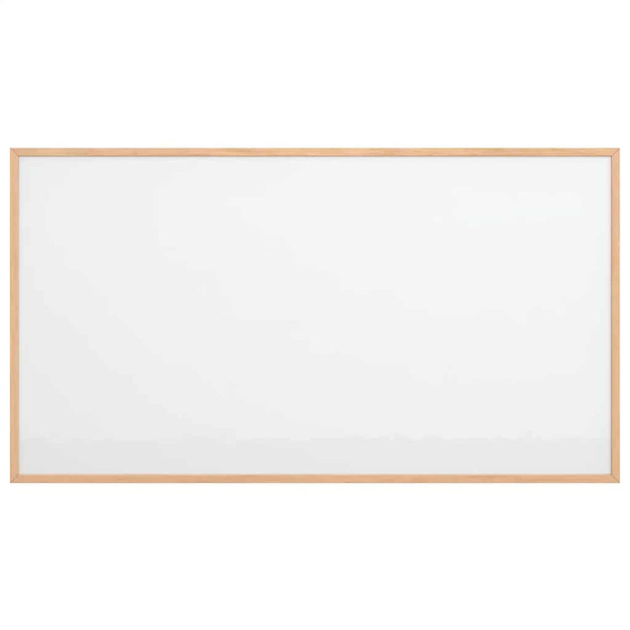 Magnetisch whiteboard met massief grenenhouten frame 100x55 cm