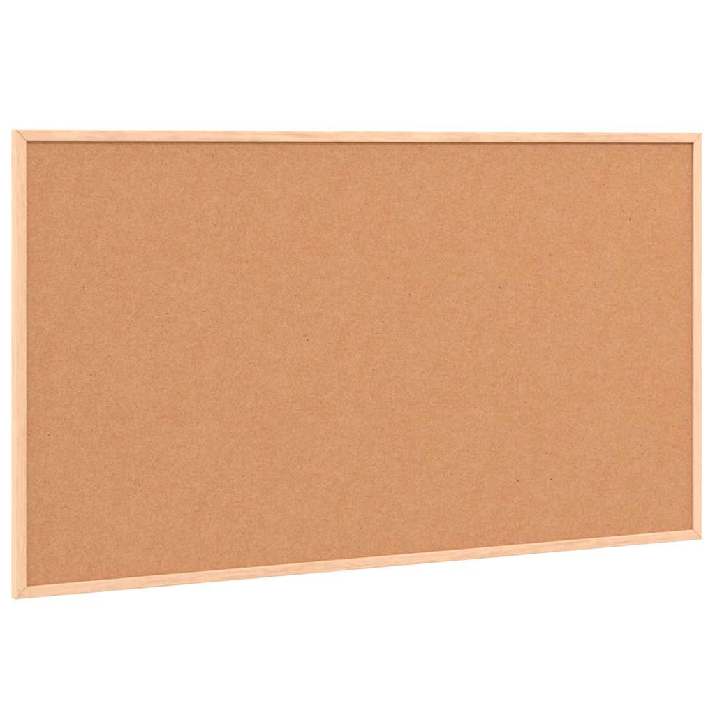 Magnetisch whiteboard met massief grenenhouten frame 100x55 cm