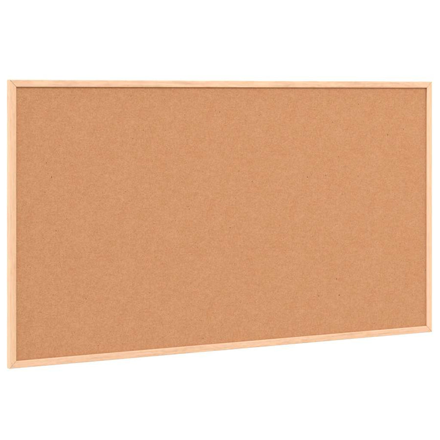 Magnetisch whiteboard met massief grenenhouten frame 100x55 cm