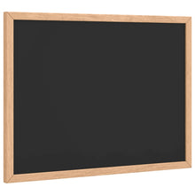 Krijtbord met massief grenenhouten frame 40x30 cm zwart