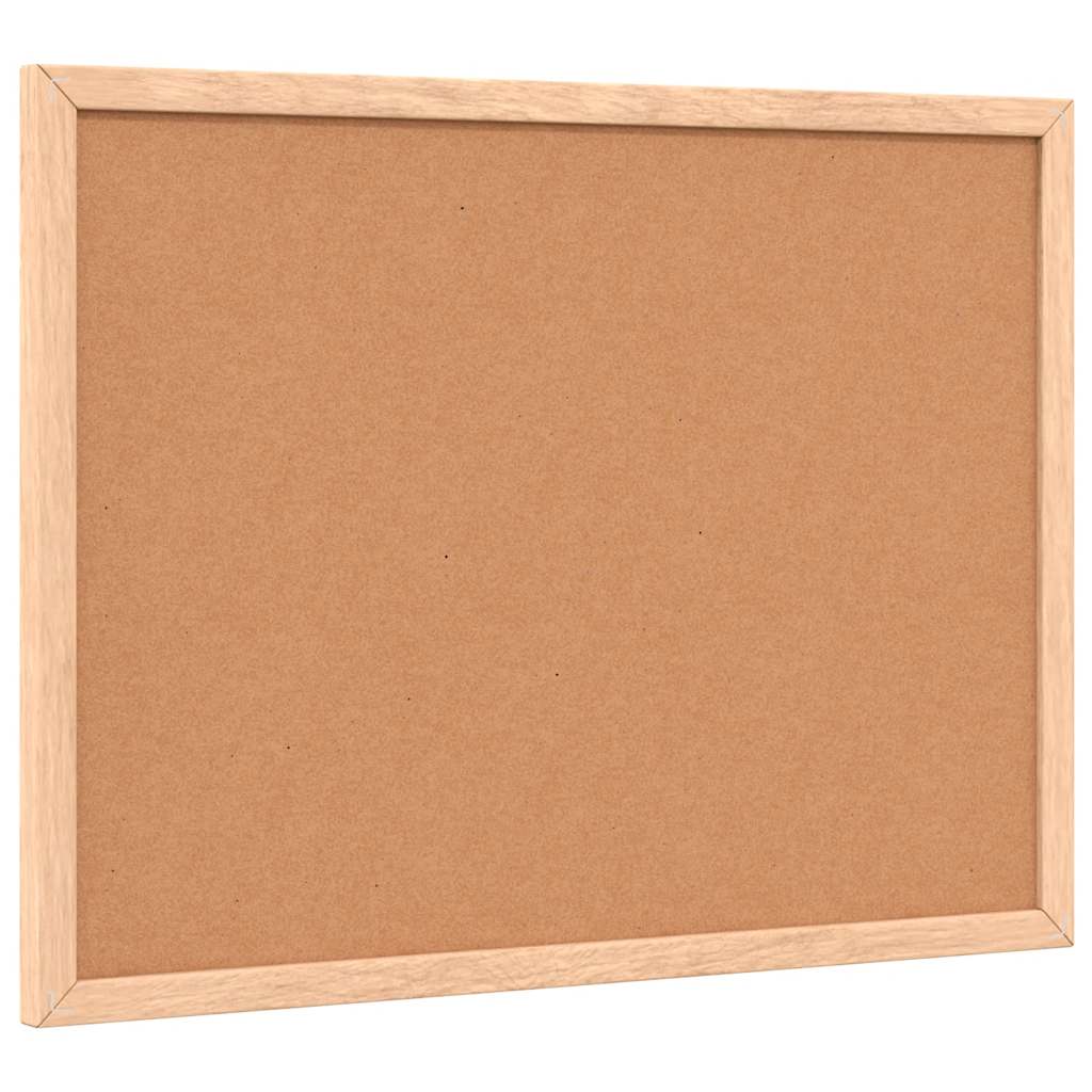 Krijtbord met massief grenenhouten frame 40x30 cm zwart