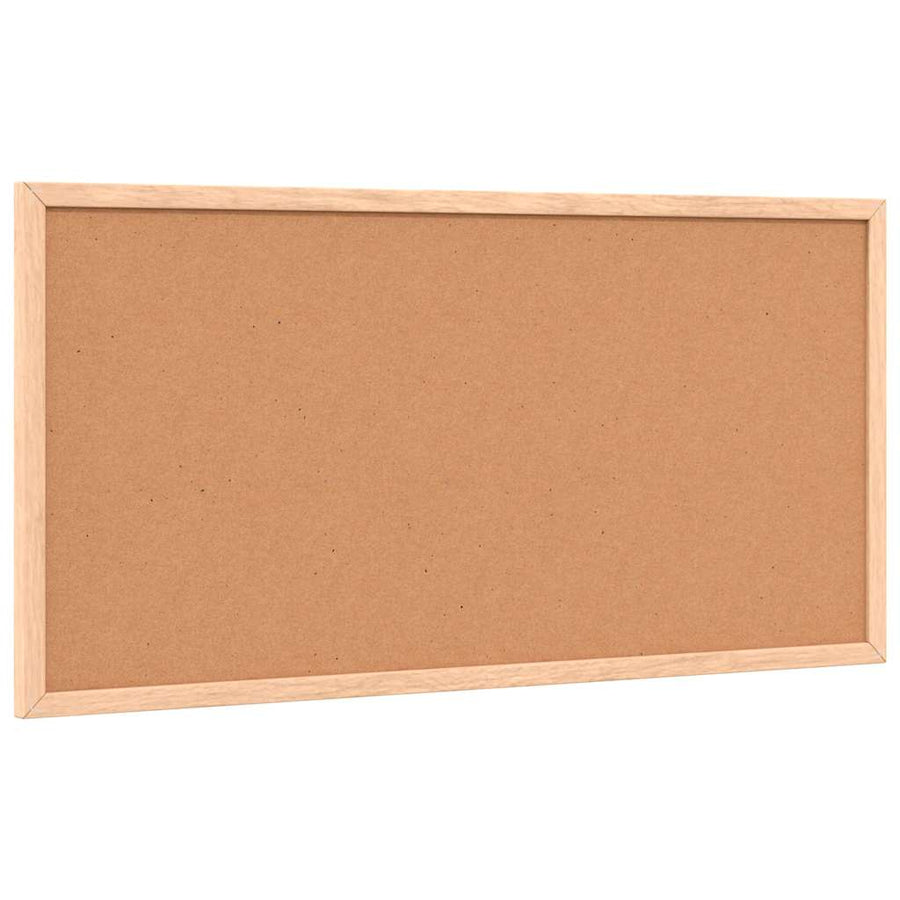 Krijtbord met massief grenenhouten frame 60x30 cm zwart