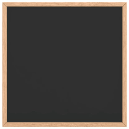 Krijtbord met massief grenenhouten lijst 40x40 cm zwart