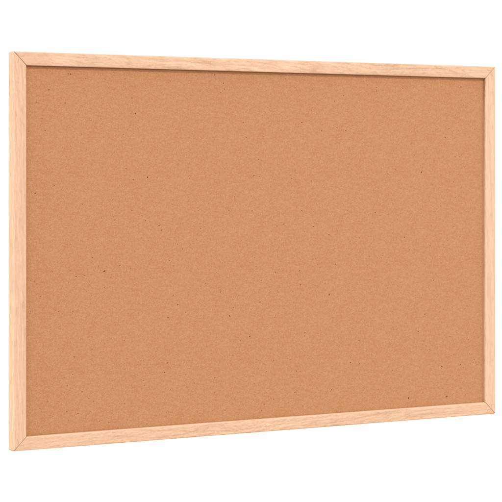 Krijtbord met massief grenenhouten frame 60x40 cm zwart