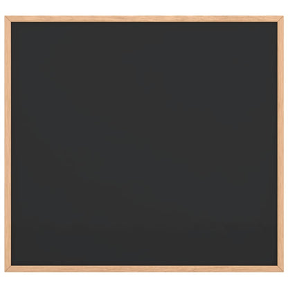 Krijtbord met massief grenenhouten lijst 60x55 cm zwart